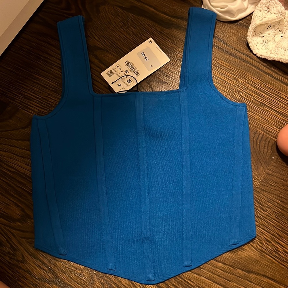 Zara blue top
